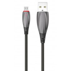 USB дата-кабель черный 1.2м microUSB Hoco U71